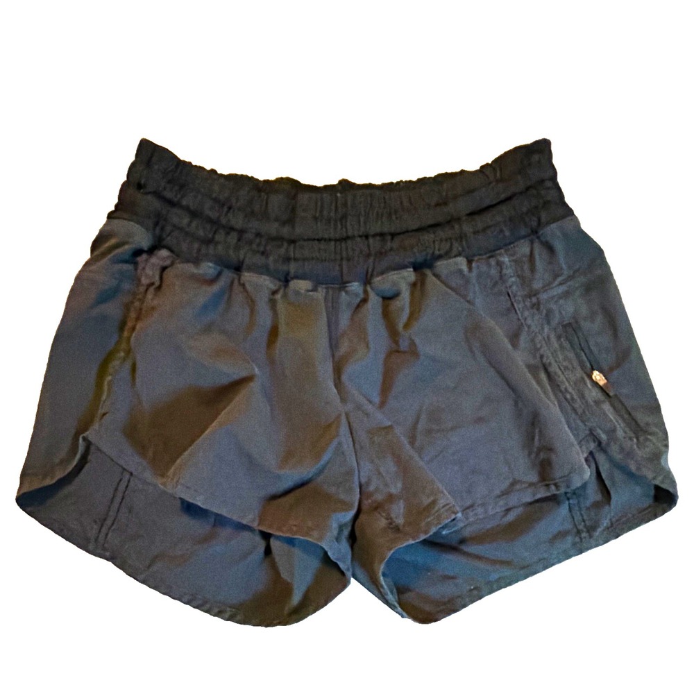 lululemon Women's Size 6 Gray Black Athletic Shorts